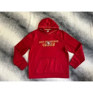 NFL Team Apparel TX3 Warm San Francisco 49ers Red Mens Sweatshirt Size Large